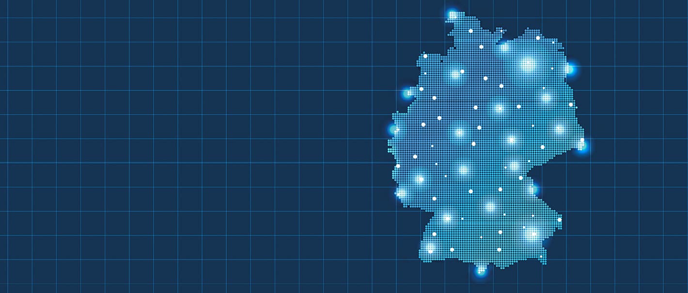 Digitale Deutschlandkarte